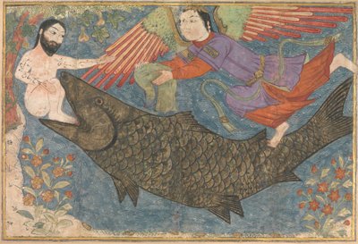 Jonah and the Whale, c.1400 by Persian School